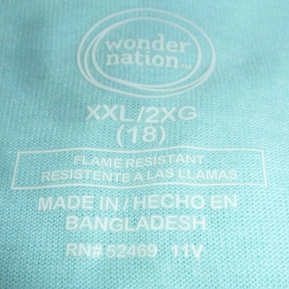 Super Soft Wonder Nation Girls Cozy pajama sleep, set 2-piece. Size 2XL (18) - Picture 7 of 9